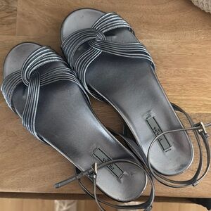 Authentic Blue Prada Sandals